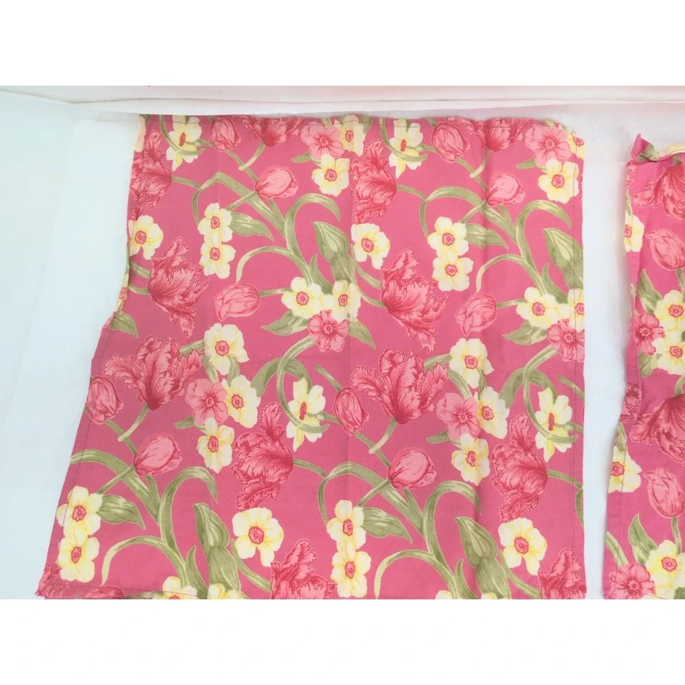 April Cornell Pink Floral Dinner Napkins Set of 4 15